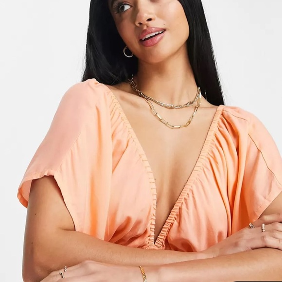 ASOS Petite Peach Maxi Dress - Picture 3 of 5